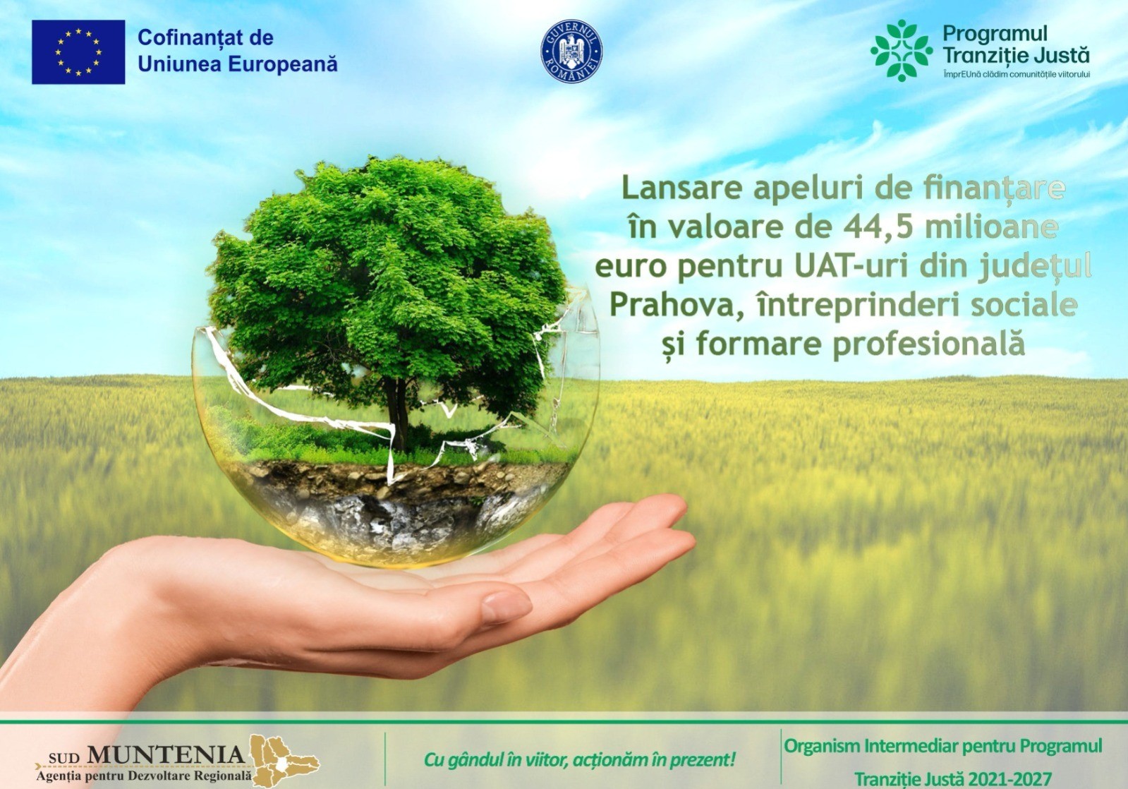 Peste 44 milioane euro pentru dezvoltarea județului Prahova prin Programul Tranziție Justă